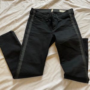 Rag and Bone Black Zipper Capri